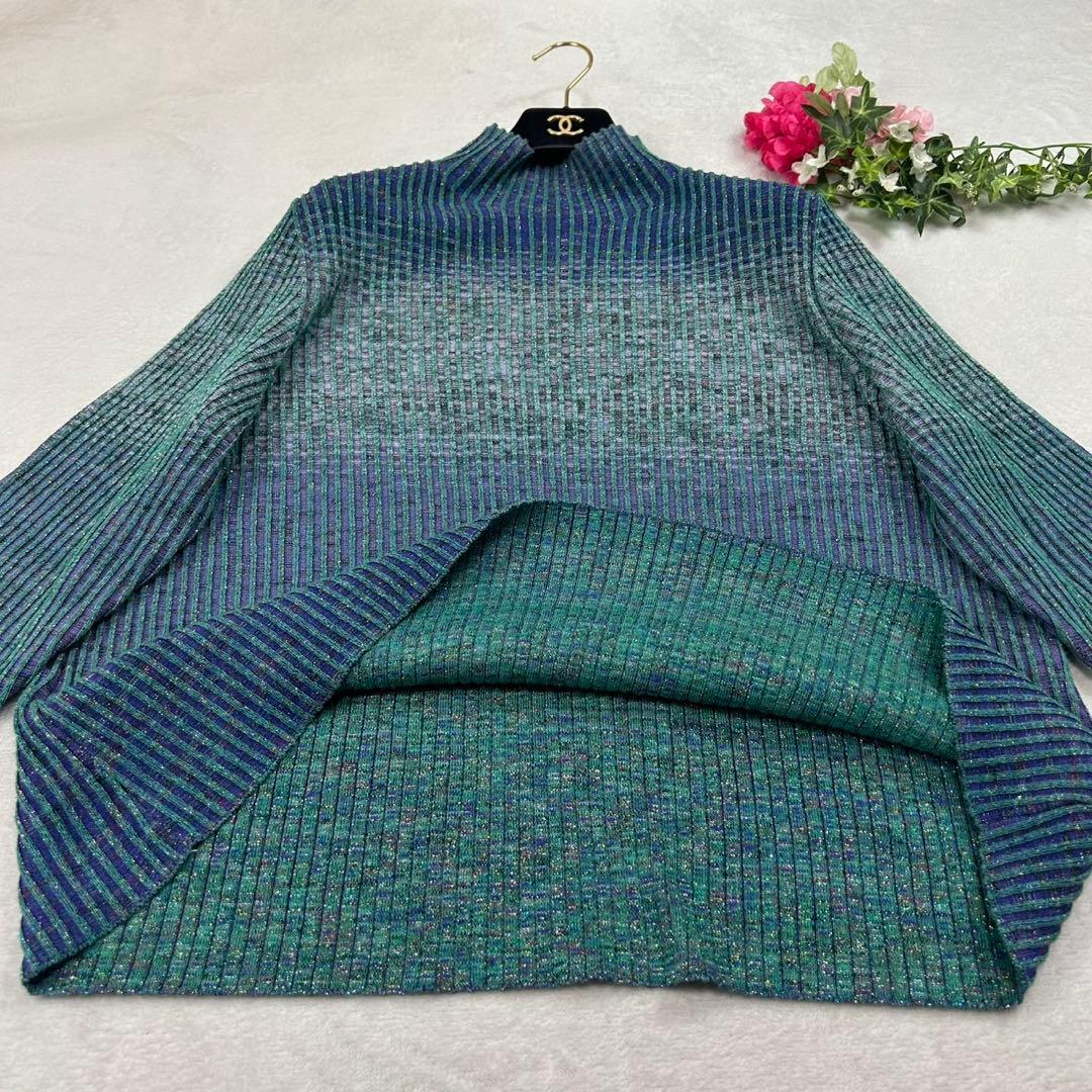 J692 新品未使用 L マリナリナルディ ニット ラメ カットソー レディース