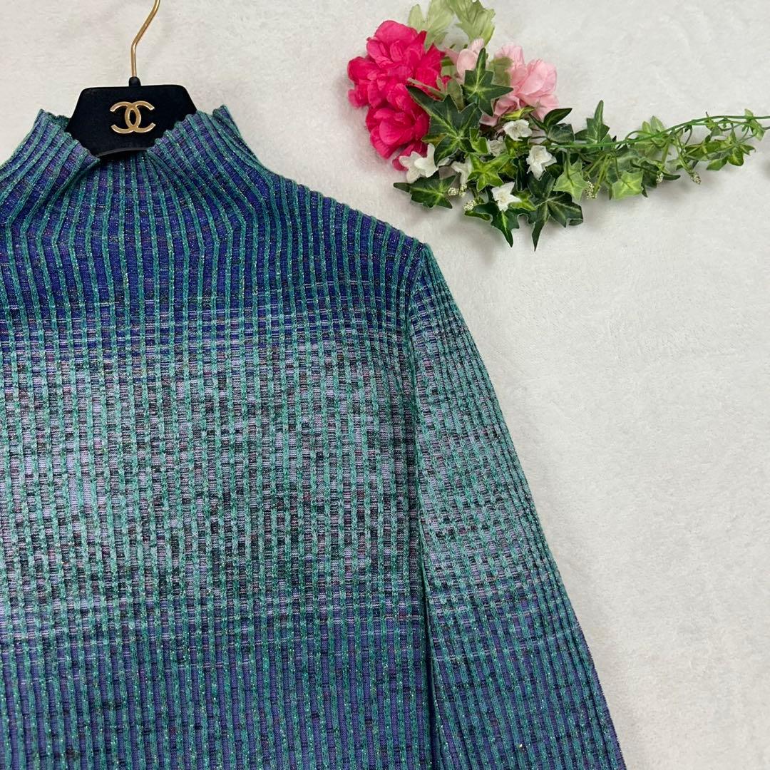 J692 新品未使用 L マリナリナルディ ニット ラメ カットソー レディース