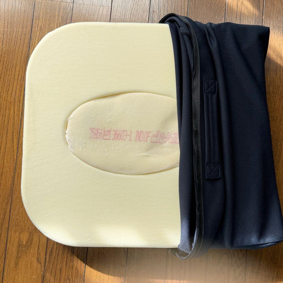 テンピュール ドーナツクッション 低反発 坐骨神経痛 腰痛 座布団 ネイビー 痔