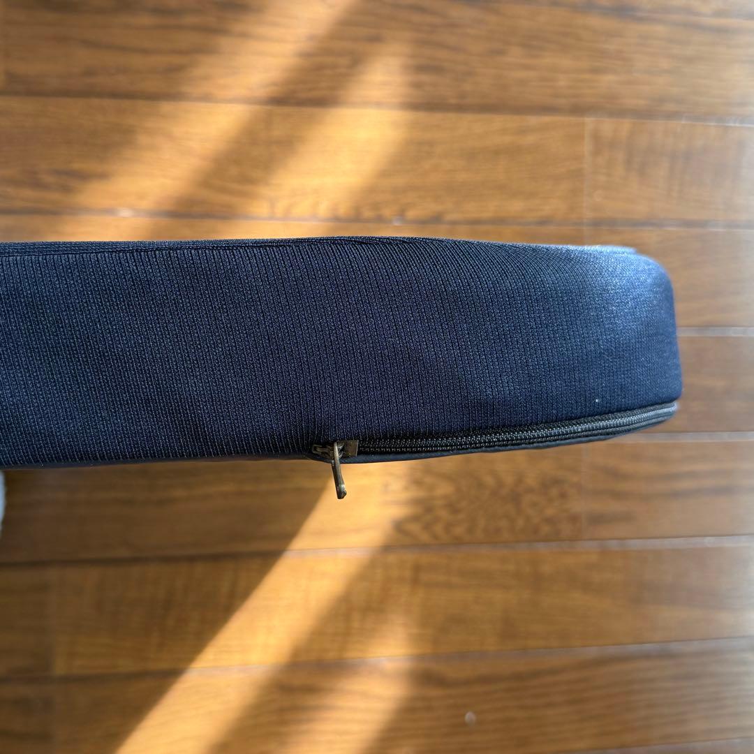 テンピュール ドーナツクッション 低反発 坐骨神経痛 腰痛 座布団 ネイビー 痔