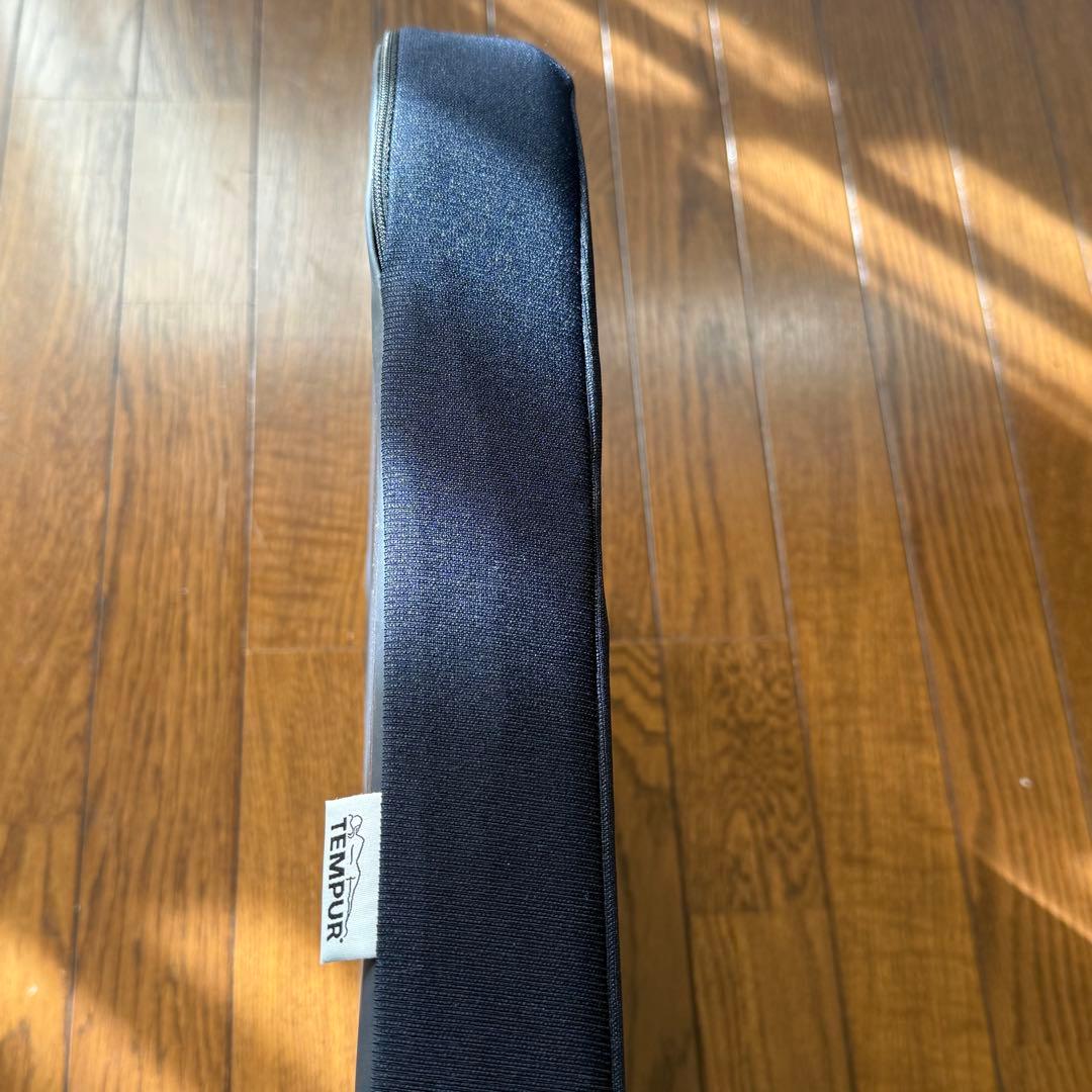 テンピュール ドーナツクッション 低反発 坐骨神経痛 腰痛 座布団 ネイビー 痔