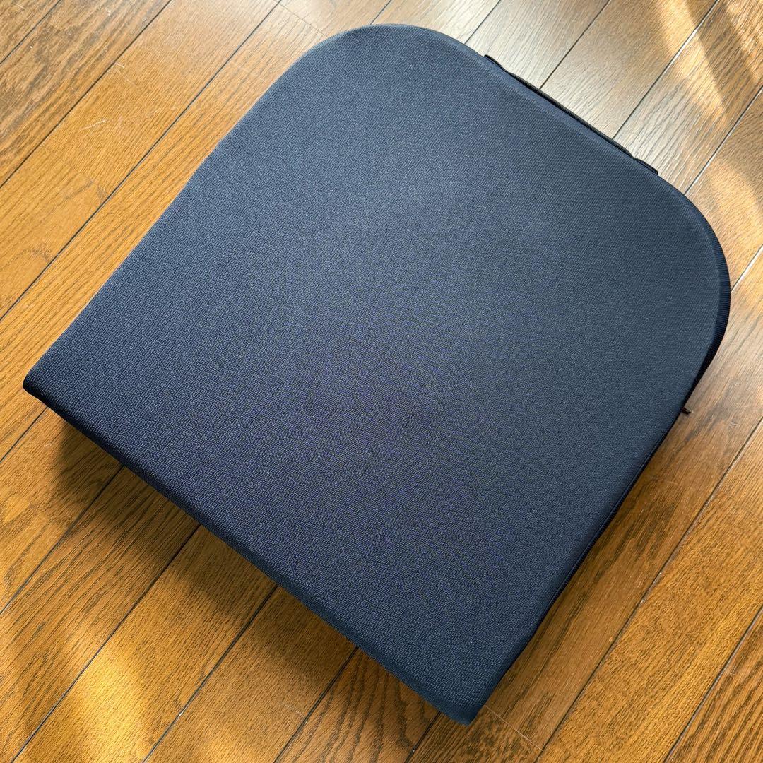 テンピュール ドーナツクッション 低反発 坐骨神経痛 腰痛 座布団 ネイビー 痔