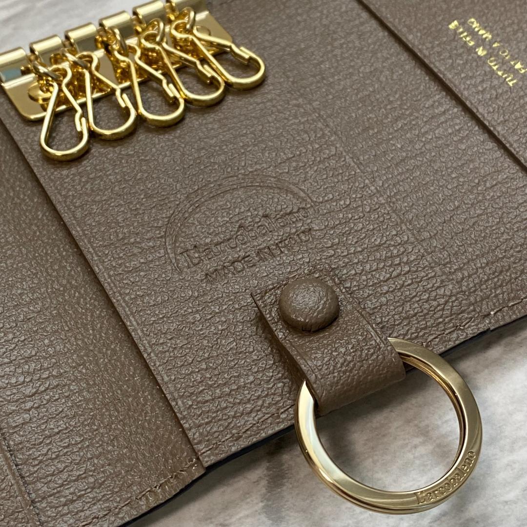 2281【新品 定価2万円】ラルコバレーノ★キーケース★WHITE/GRAY★