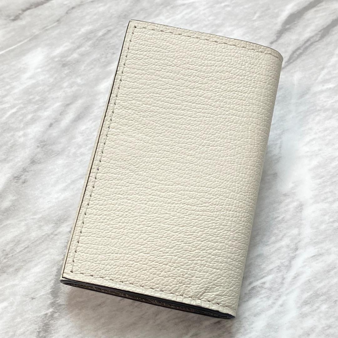 2281【新品 定価2万円】ラルコバレーノ★キーケース★WHITE/GRAY★