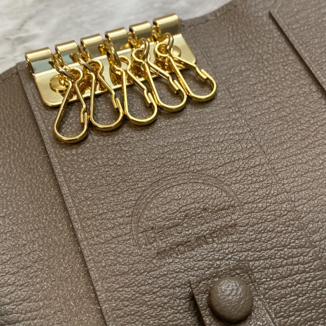 2281【新品 定価2万円】ラルコバレーノ★キーケース★WHITE/GRAY★