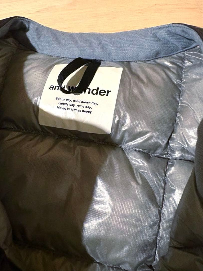 週末値下 and wander Diamond Stitch Down Vest