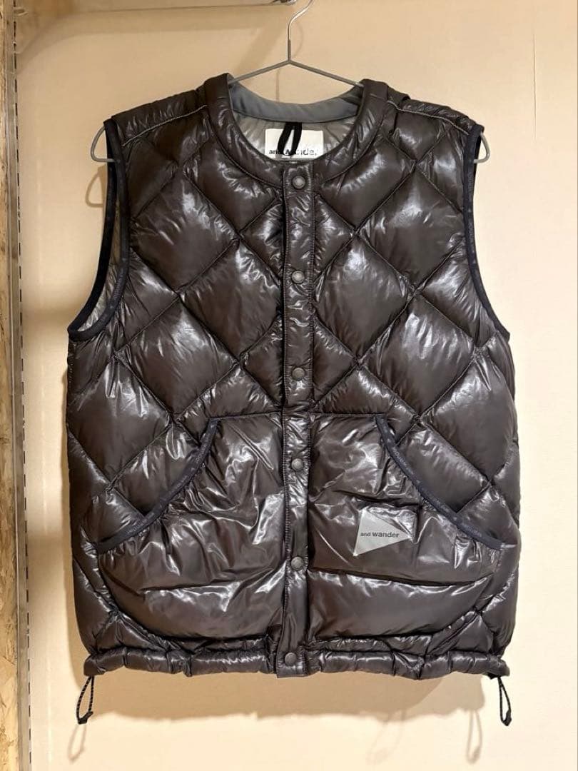 週末値下 and wander Diamond Stitch Down Vest