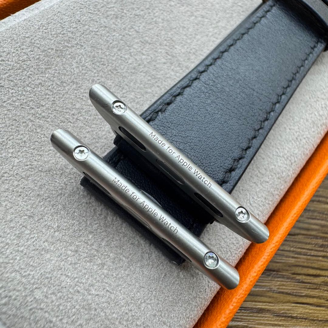 2772 Apple Watch エルメス　ブルー　インディゴ　ドゥブルトゥール