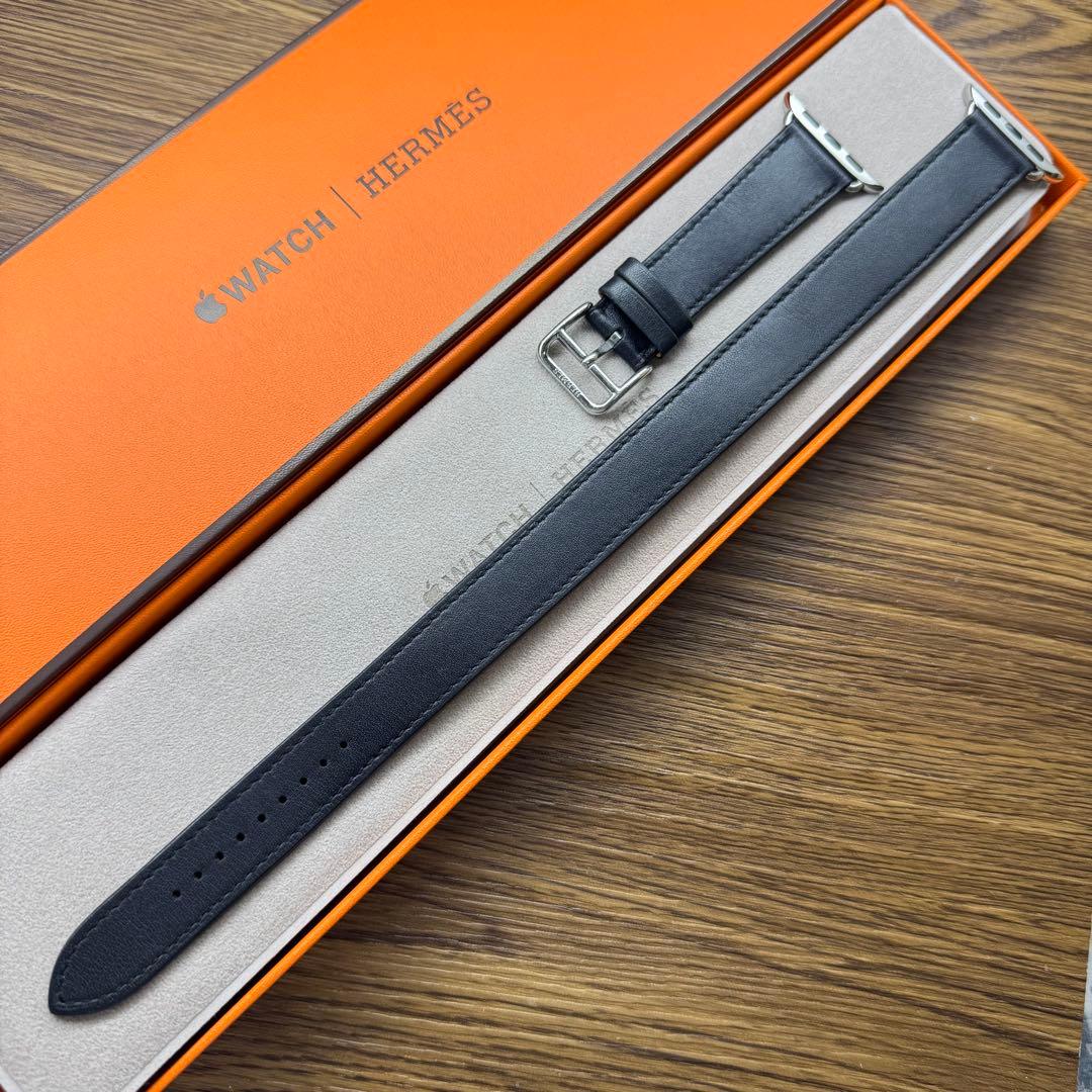 2772 Apple Watch エルメス　ブルー　インディゴ　ドゥブルトゥール