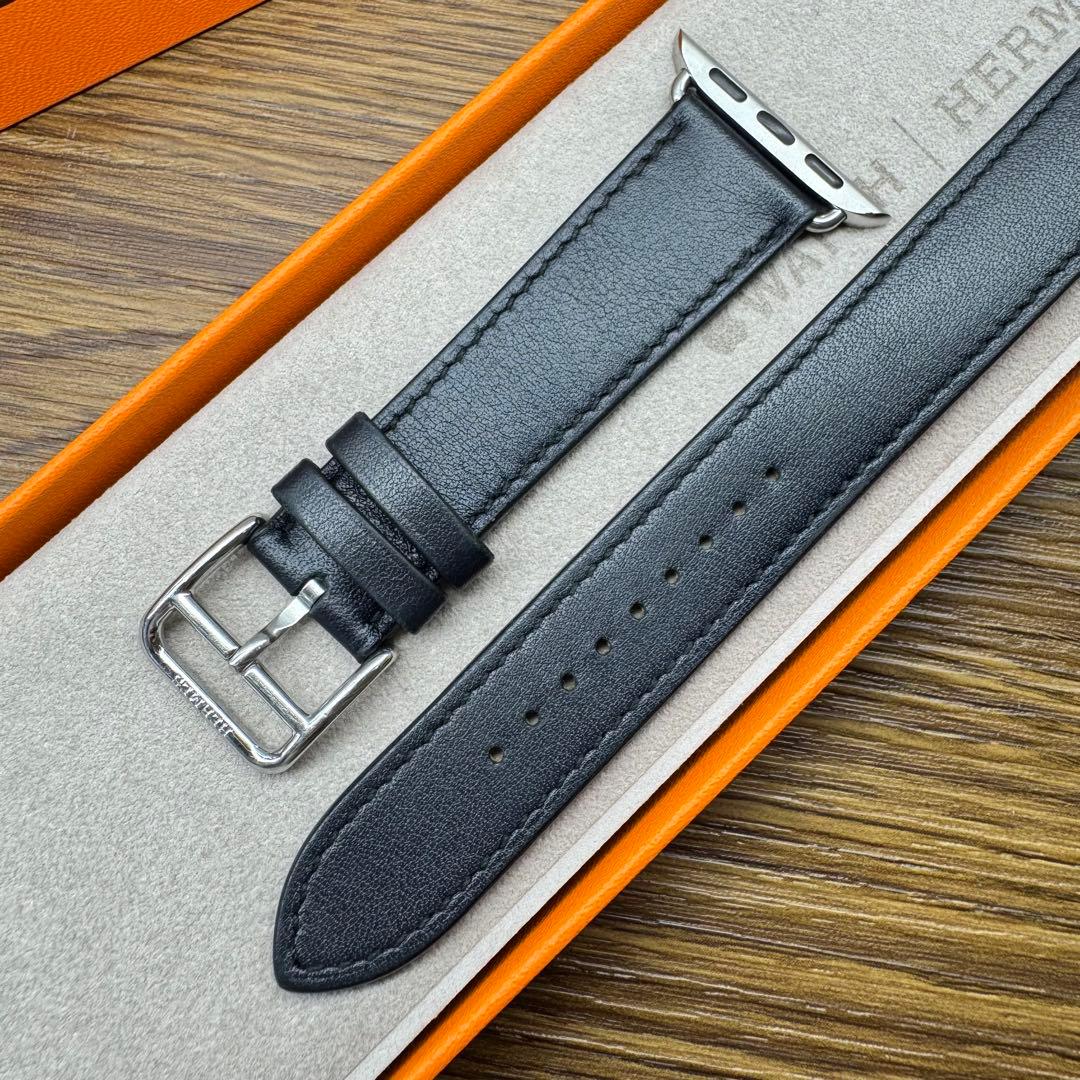 2772 Apple Watch エルメス　ブルー　インディゴ　ドゥブルトゥール