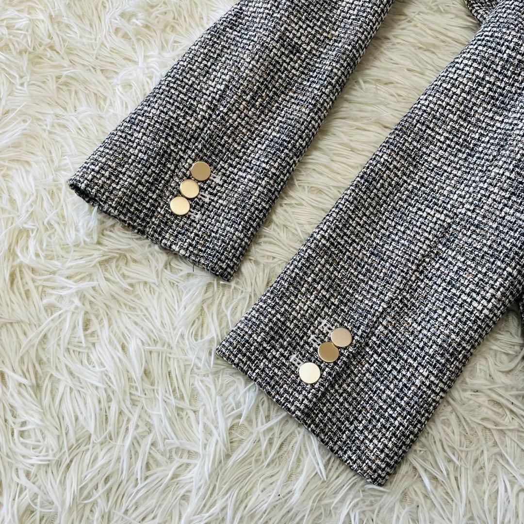 美品♡ミラオーウェン BAILA掲載 ツイード ダブルブレストジャケット