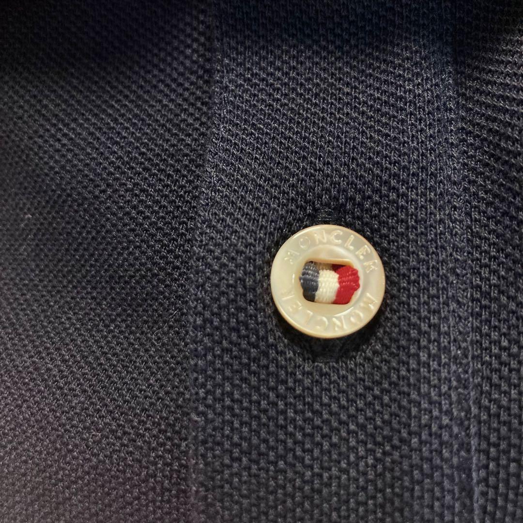 フ*ン様 【コード認証確認済み】MONCLER❁⃘トリコロールネイビー ポロシャ