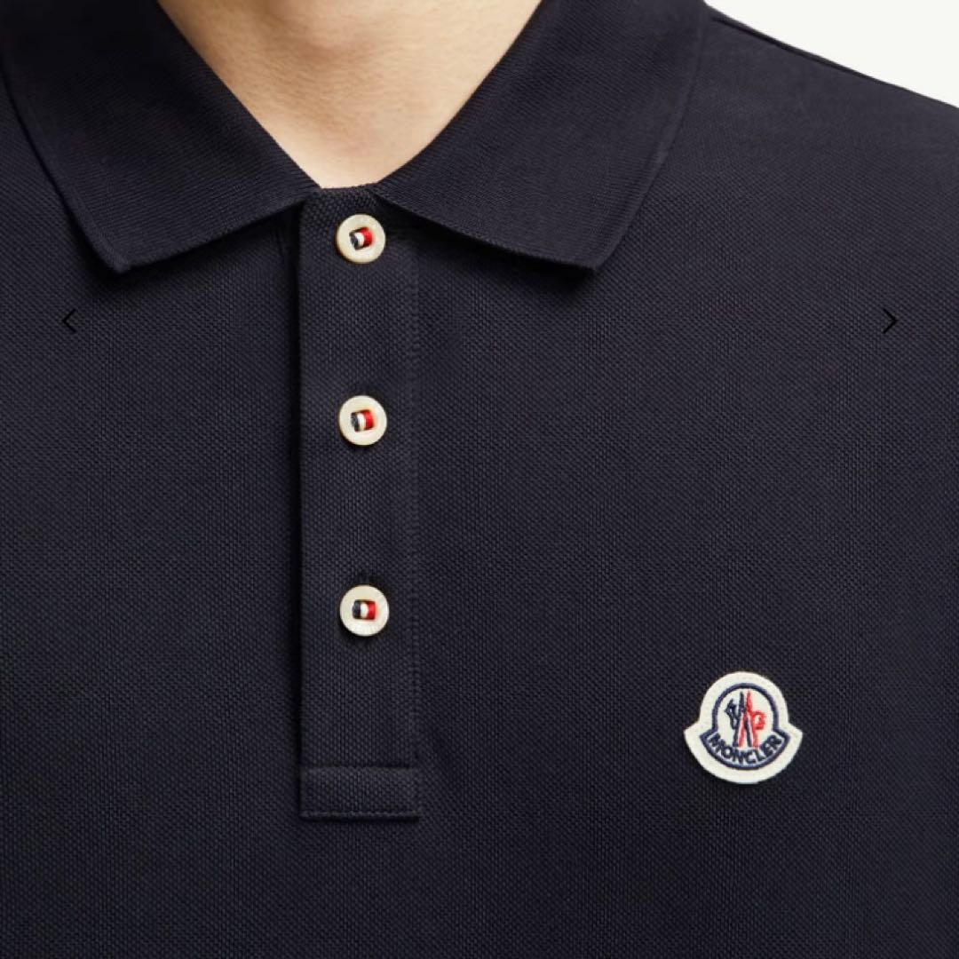 フ*ン様 【コード認証確認済み】MONCLER❁⃘トリコロールネイビー ポロシャ