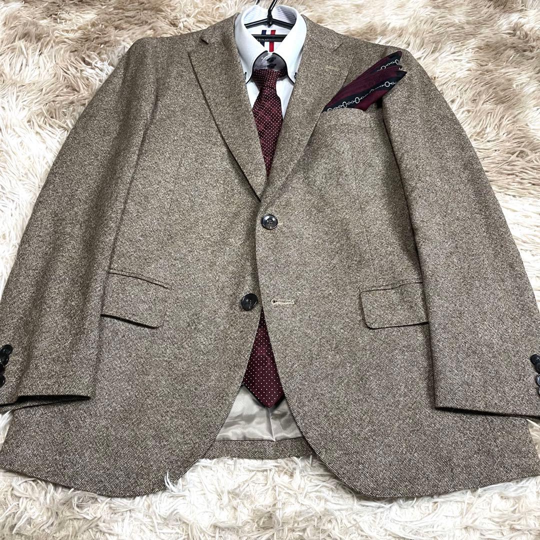 イギリス製生地 ニューヨーカー セットアップ スーツ メンズ ムーン 上下 総裏