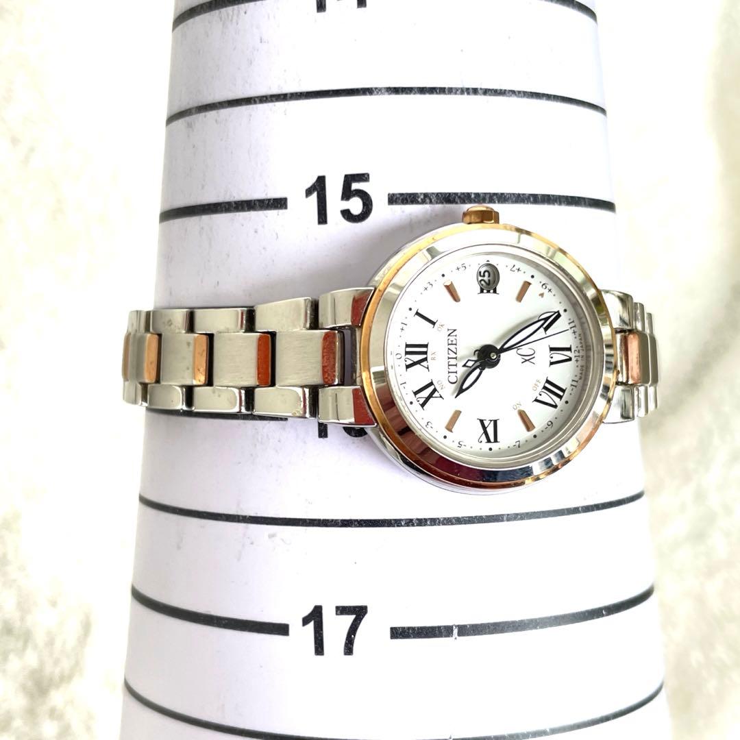 極美品❣クロスシー xC　電波ソーラーH060　ハッピーフライト　白文字盤　稼働