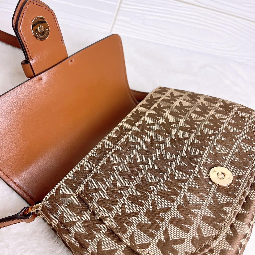 極美品☆MICHAEL KORS マイケルコース ショルダーバッグ ブラウンMK