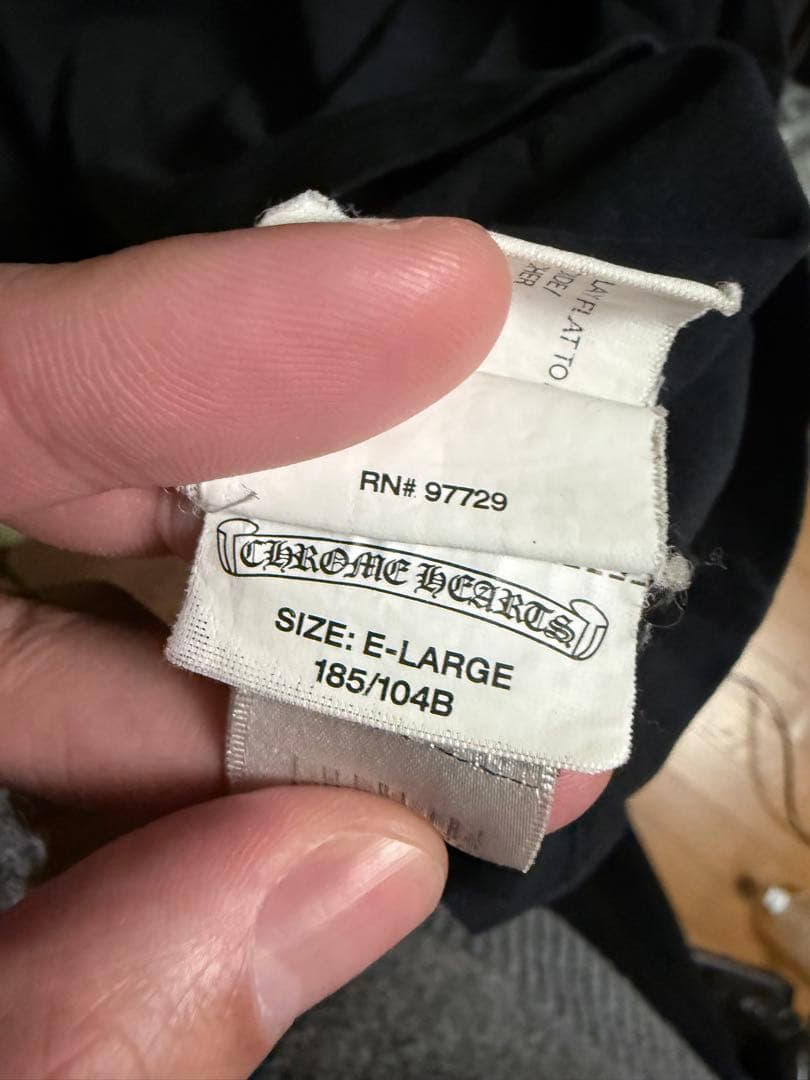 クロムハーツCHROMEHEARTS tシャツ ブラック 正規品 サイズXL