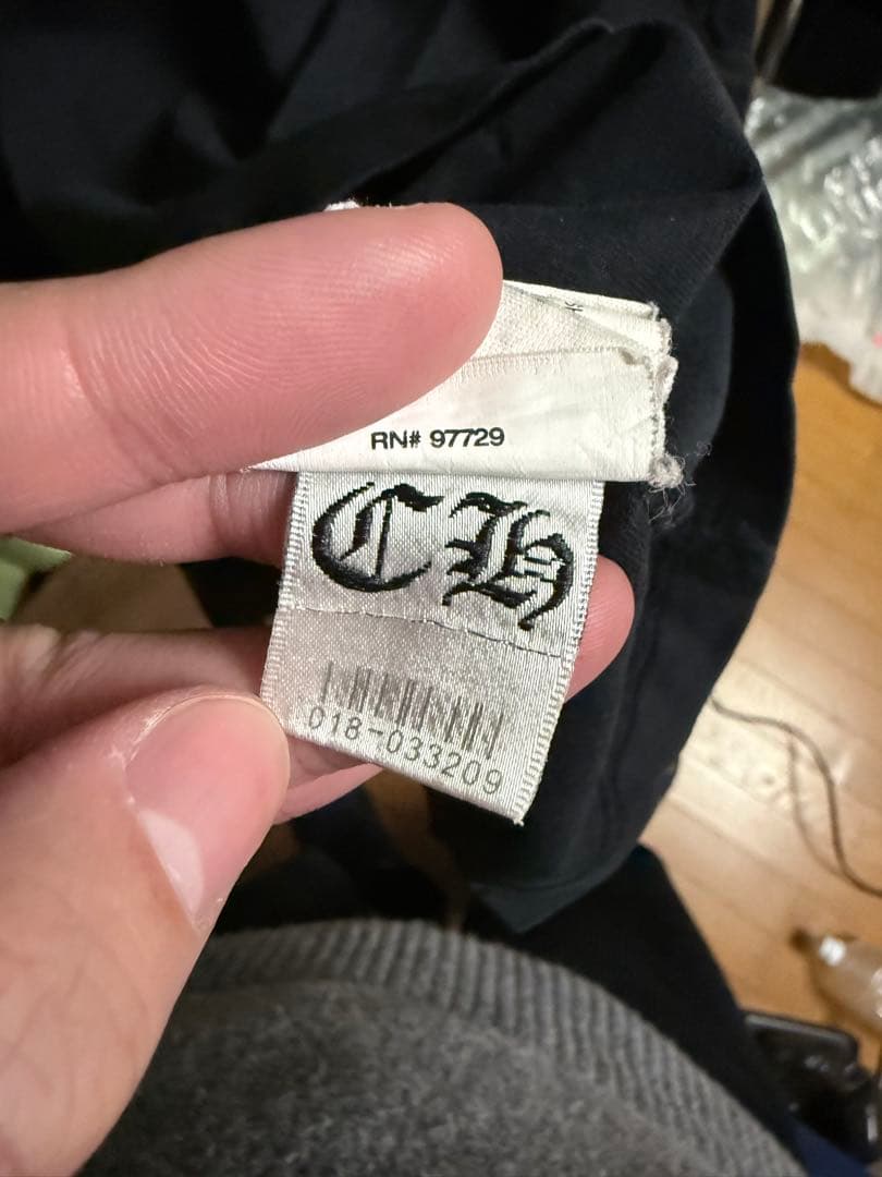 クロムハーツCHROMEHEARTS tシャツ ブラック 正規品 サイズXL