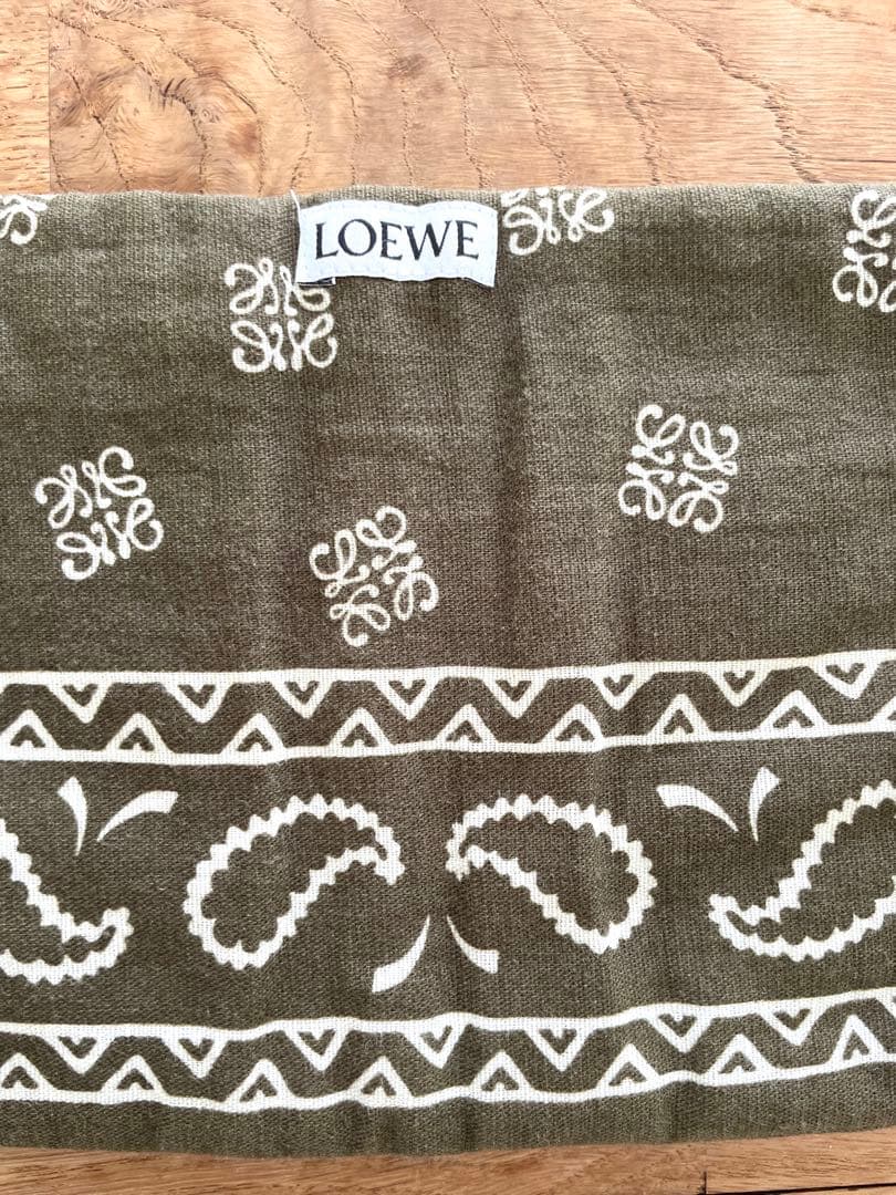 【最安値】Loewe ロエベ リバーシブルコットンマフラー