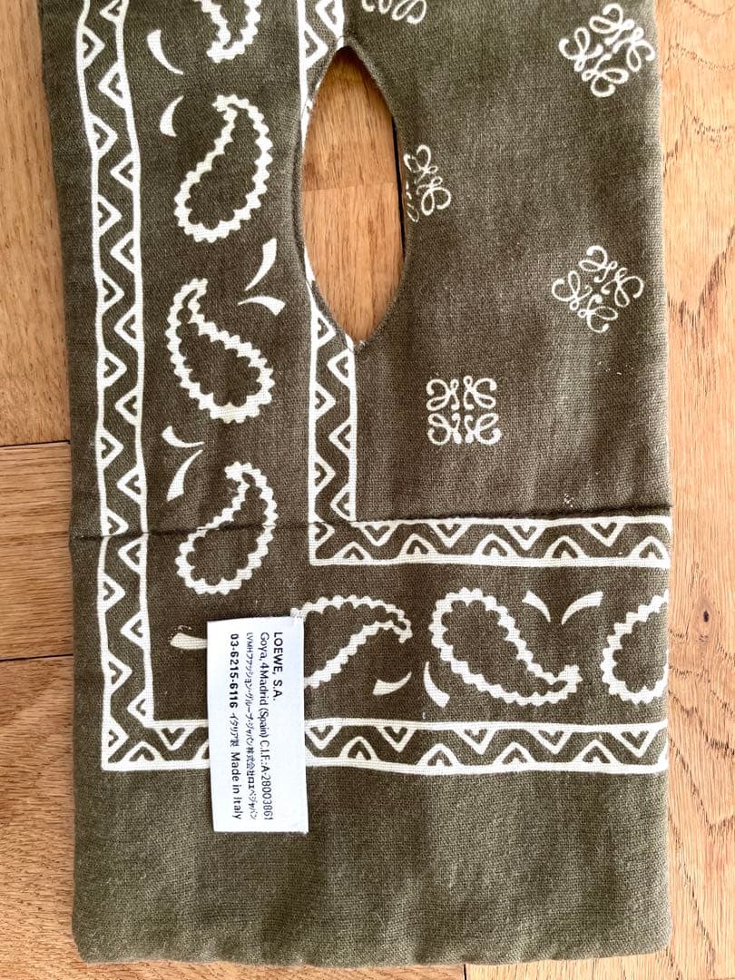 【最安値】Loewe ロエベ リバーシブルコットンマフラー