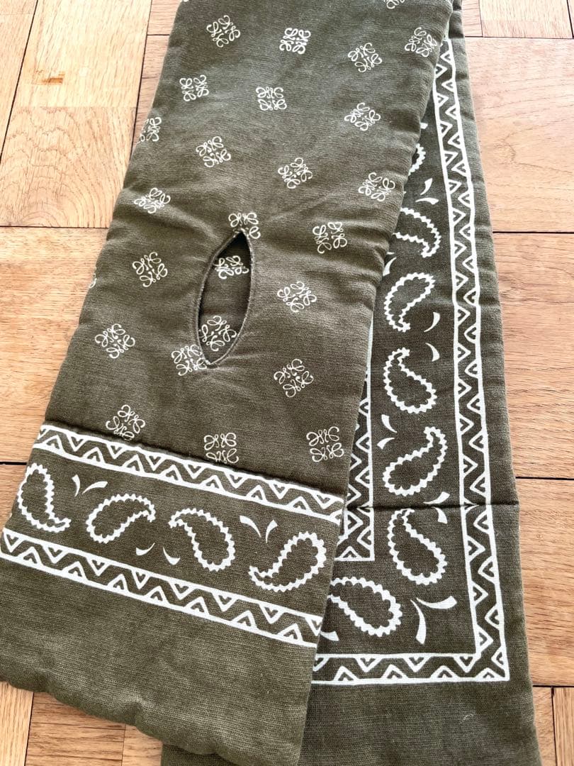 【最安値】Loewe ロエベ リバーシブルコットンマフラー