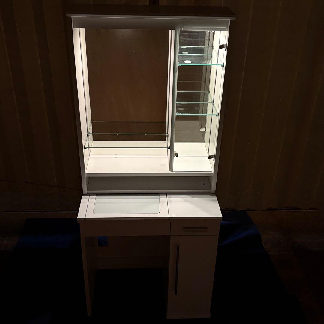 ドレッサー　鏡台　化粧台　ホワイト　木製