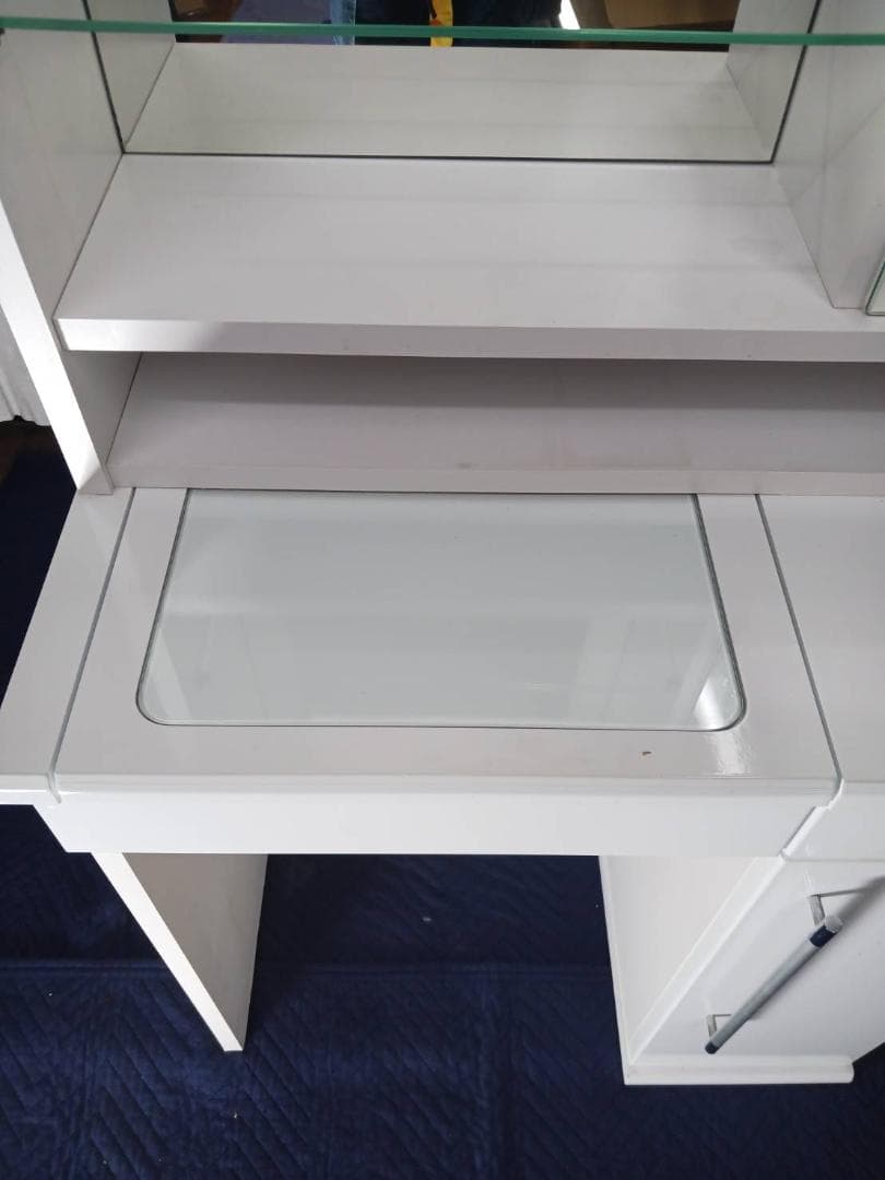 ドレッサー　鏡台　化粧台　ホワイト　木製