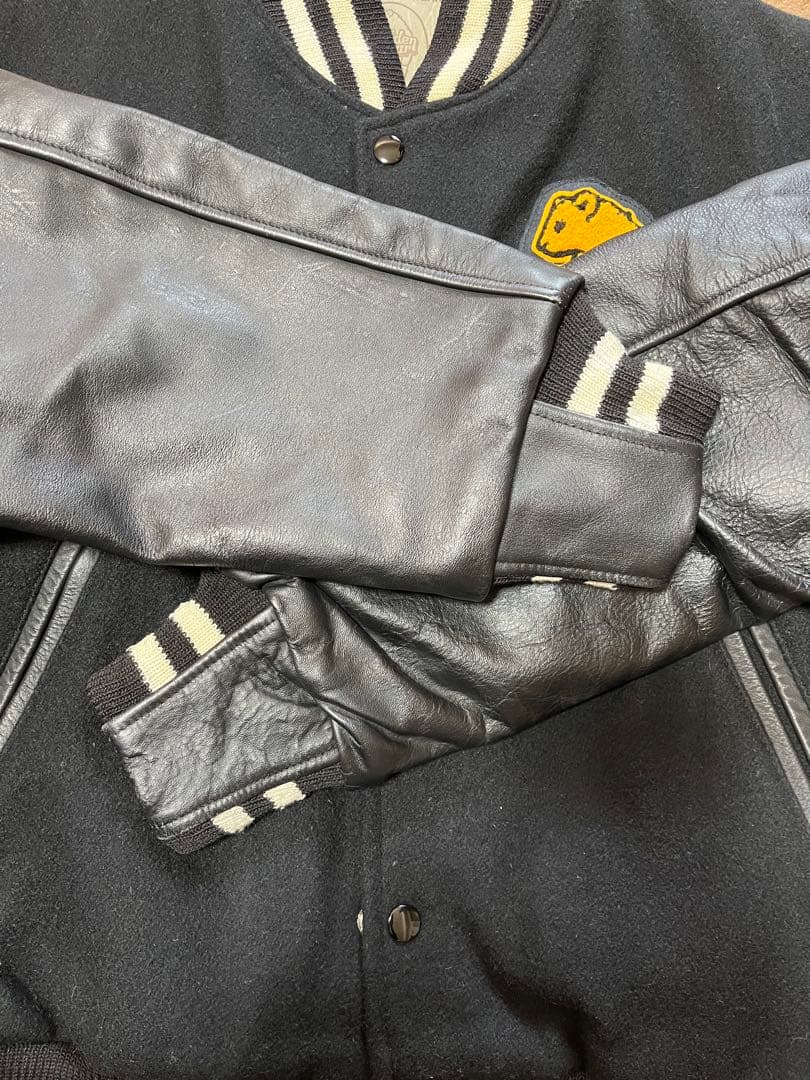 「ゴールデンベア」スタジャン　90年代ヴィンテージ　ブラック　サイズM