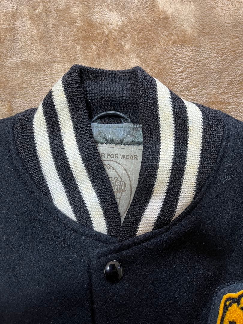 「ゴールデンベア」スタジャン　90年代ヴィンテージ　ブラック　サイズM