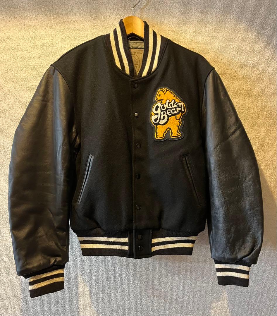 「ゴールデンベア」スタジャン　90年代ヴィンテージ　ブラック　サイズM