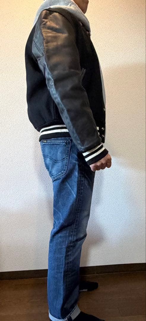 「ゴールデンベア」スタジャン　90年代ヴィンテージ　ブラック　サイズM