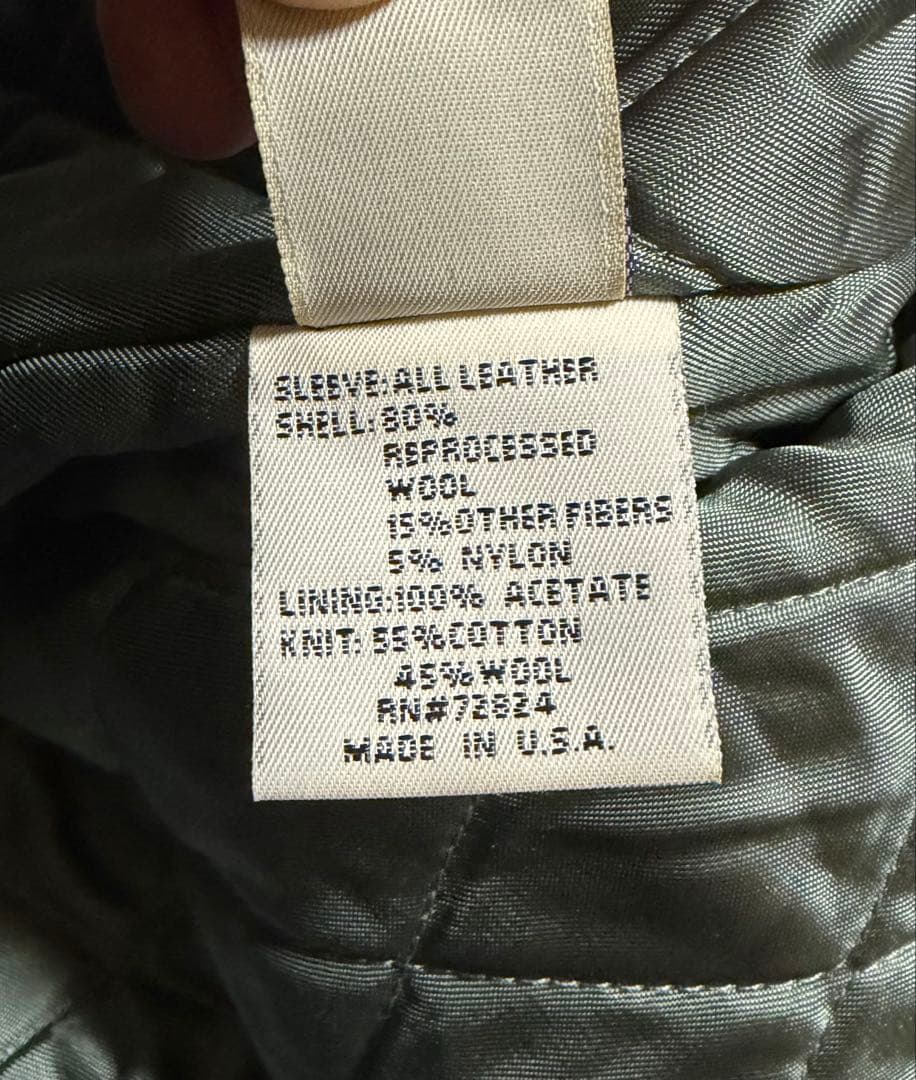 「ゴールデンベア」スタジャン　90年代ヴィンテージ　ブラック　サイズM