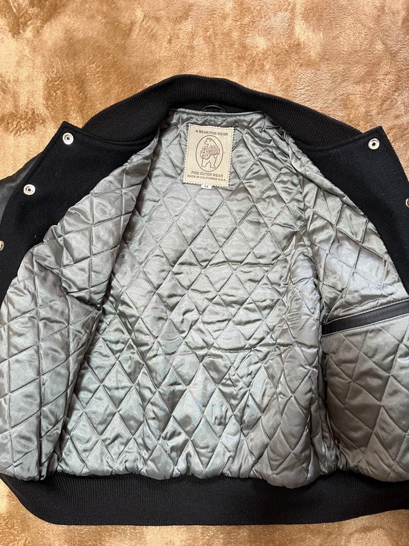 「ゴールデンベア」スタジャン　90年代ヴィンテージ　ブラック　サイズM