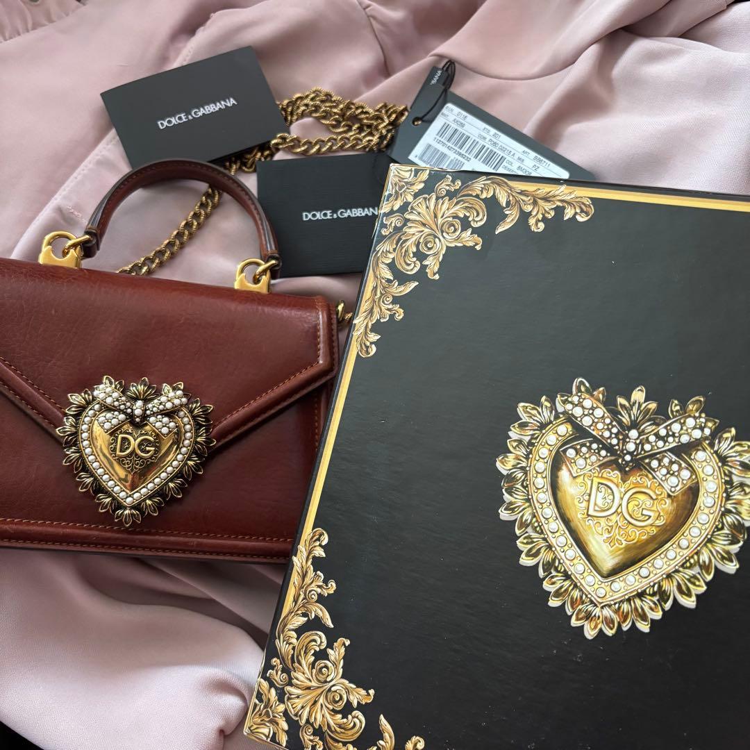 Dolce & Gabbana ブラウンショルダーバッグ