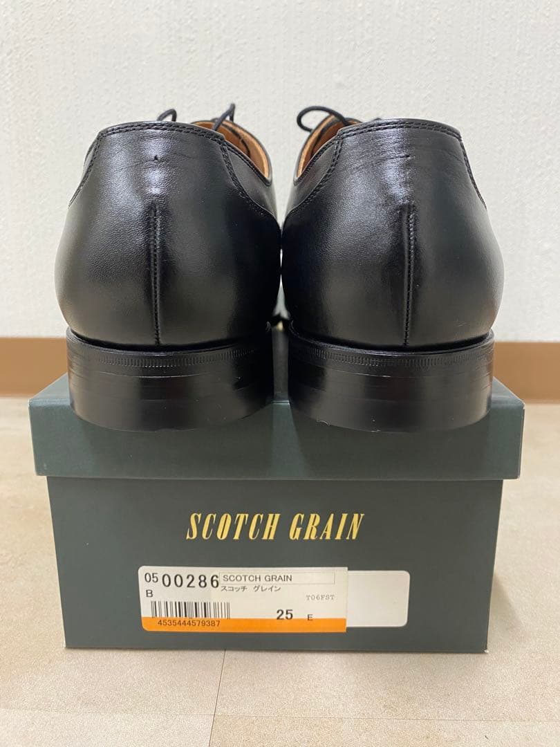 ★新品未使用☆ スコッチグレイン ブラック ドレスシューズ 25cm