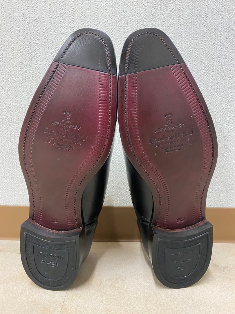 ★新品未使用☆ スコッチグレイン ブラック ドレスシューズ 25cm