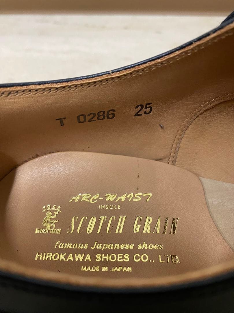 ★新品未使用☆ スコッチグレイン ブラック ドレスシューズ 25cm