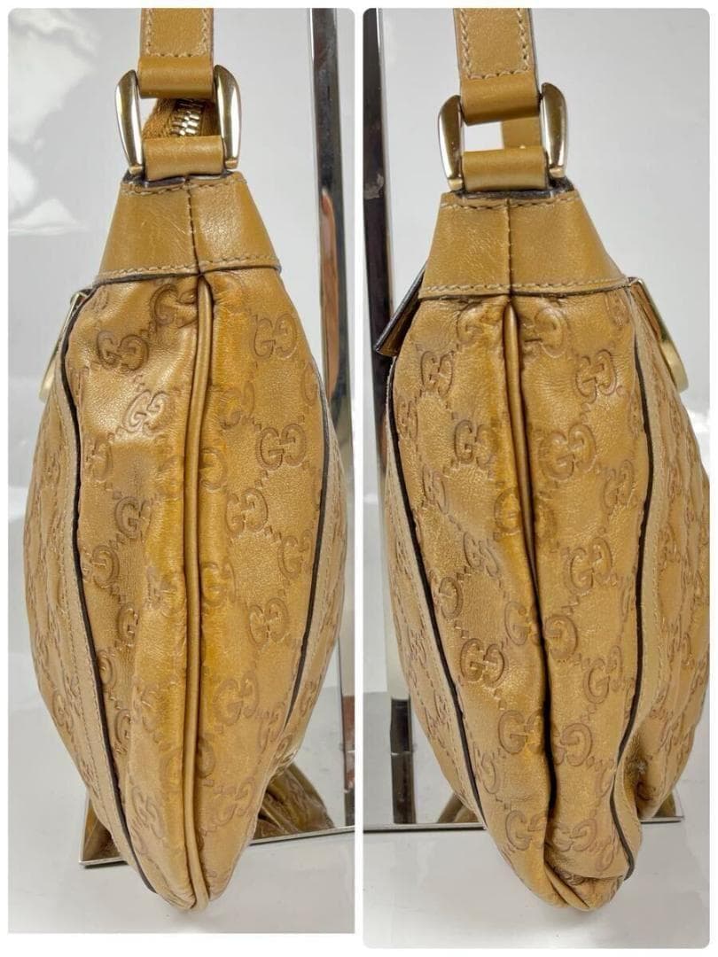 GUCCI グッチ ハンドバッグ レザー GG柄 アビー シマ　ゴールド金具