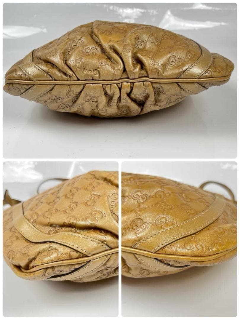 GUCCI グッチ ハンドバッグ レザー GG柄 アビー シマ　ゴールド金具