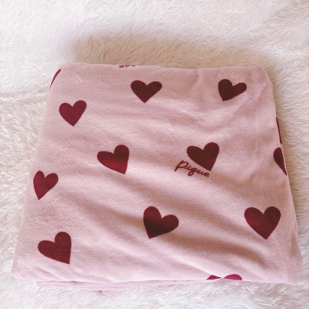 新品未使用★ジェラートピケスリープ　ダブル　掛けカバー、敷きパッドセット　ハート