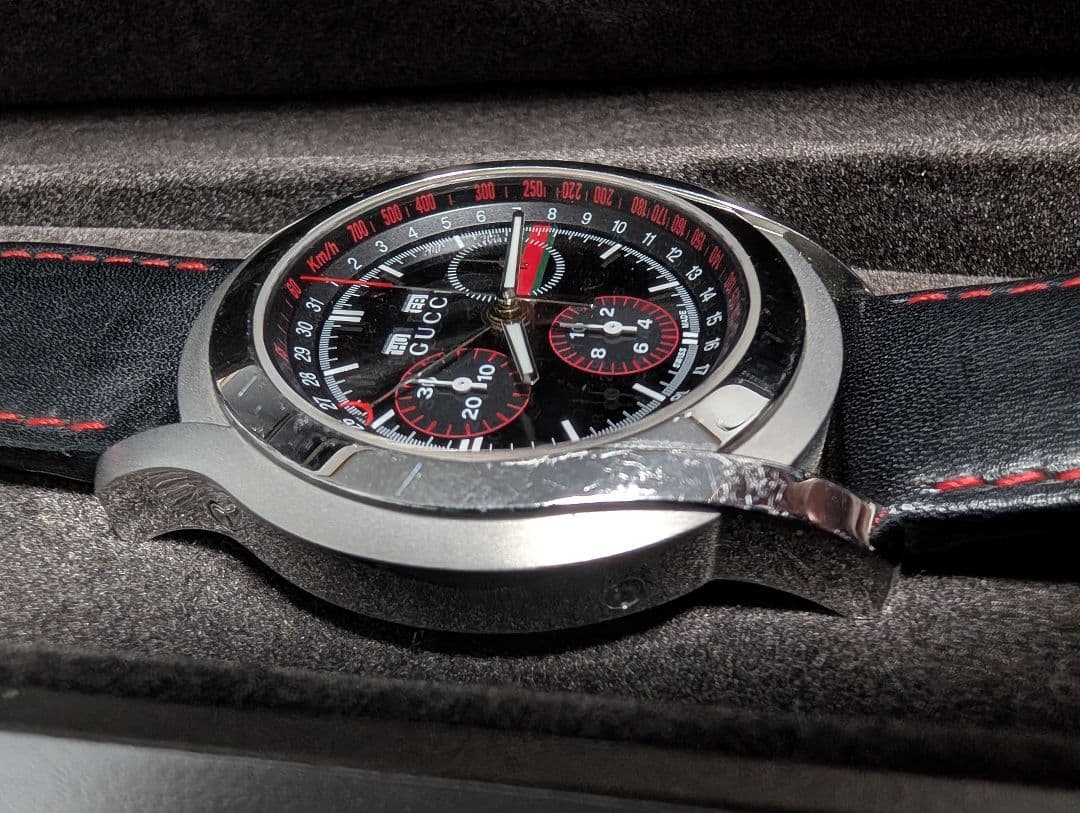 GUCCI レザーベルト 腕時計