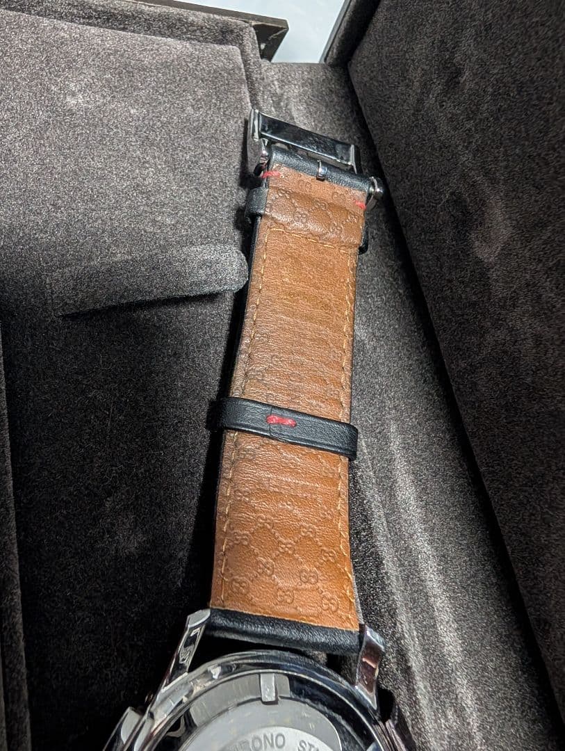 GUCCI レザーベルト 腕時計