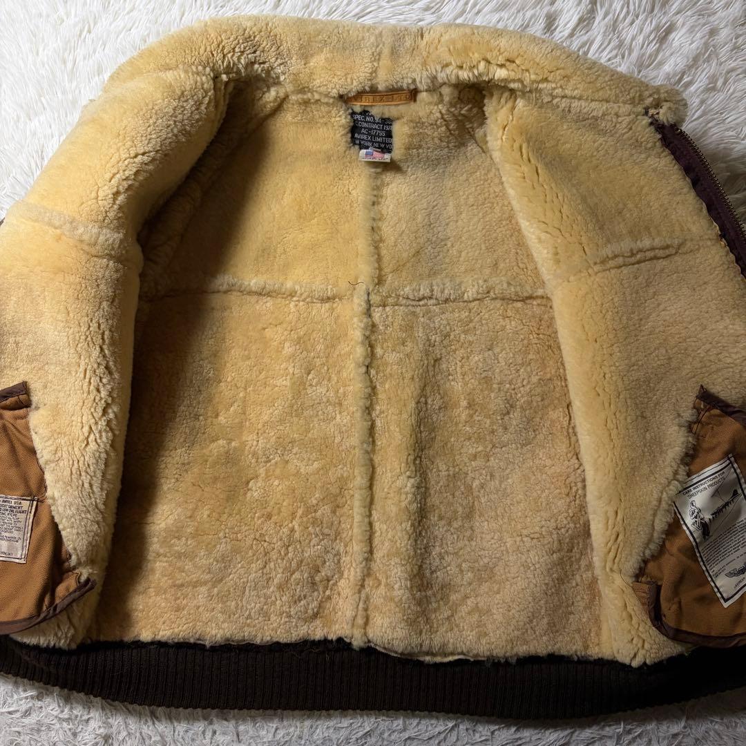 ク*ロ様 【米国製/42サイズ】AVIREX フライトジャケット　B-6 ムート