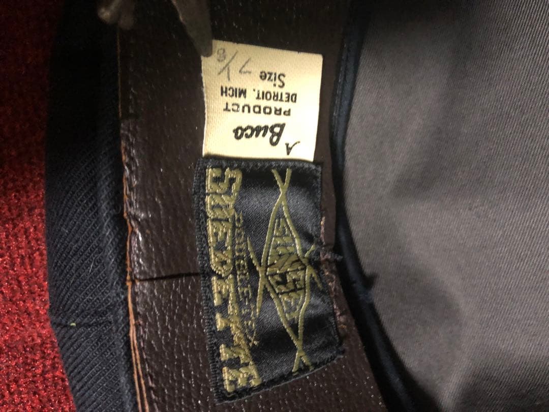 あ*ら様 BUCO warp&woof 黒 キャスケット モーターサイクルキャッ