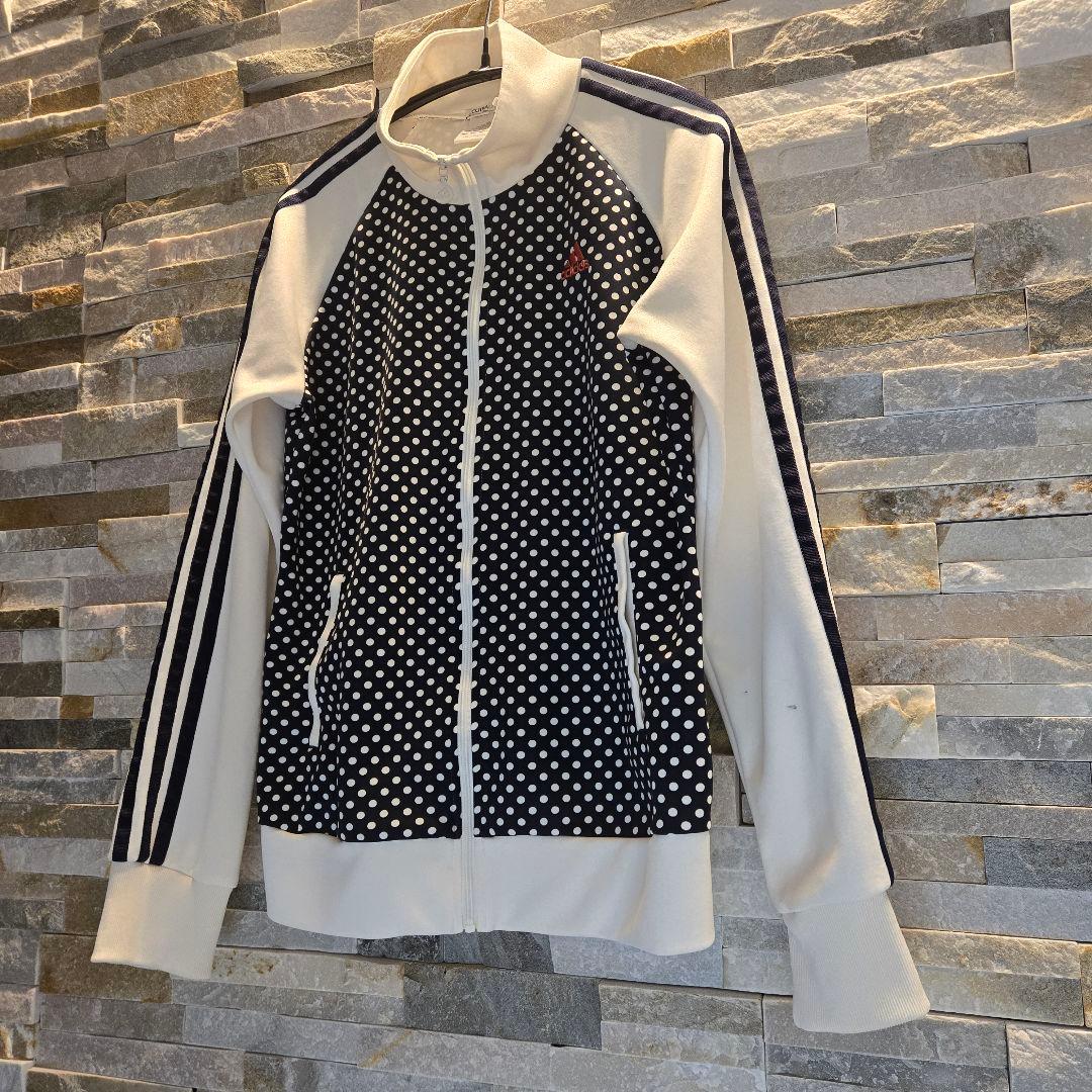 adidas　アディダス　ベイビーわるきゅーれ　ドット　水玉　ジャージ　上下　L