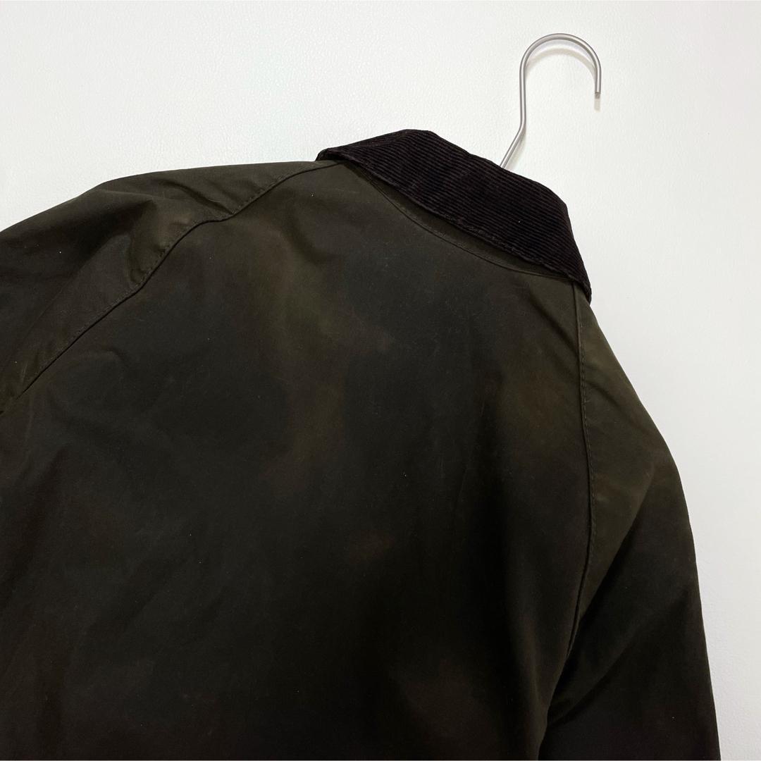 6641 バブアー　オイルドジャケット　襟コーデュロイ　イギリス製　カーキ