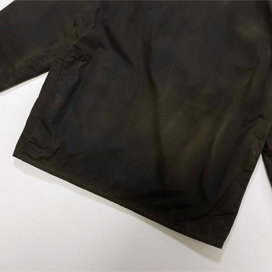 6641 バブアー　オイルドジャケット　襟コーデュロイ　イギリス製　カーキ