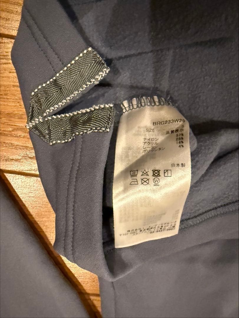 BRIEFING ハイネック裏起毛長袖シャツ