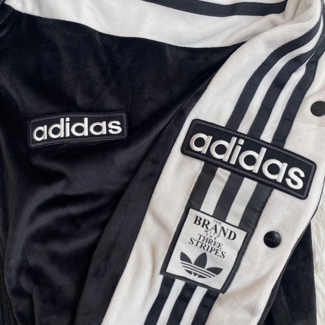 【アディダス】アディブレイク ベロア トラックトップ　ブラック　黒　Ｓサイズ