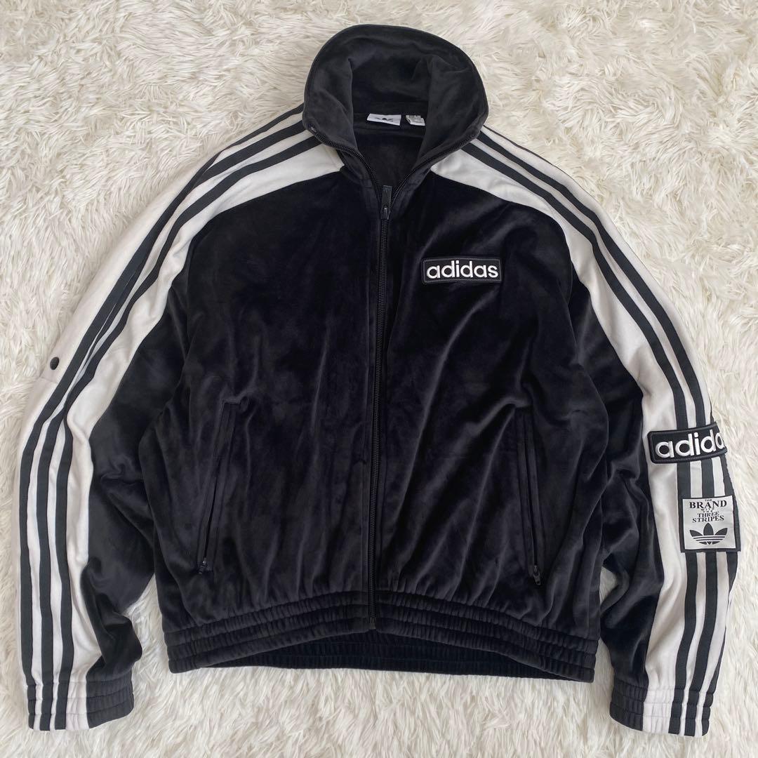【アディダス】アディブレイク ベロア トラックトップ　ブラック　黒　Ｓサイズ